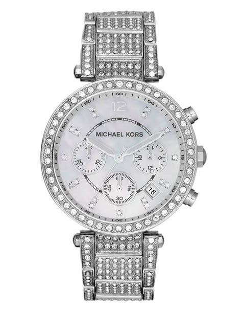 michael kors parker glitz watch silver color ebay|276 results for michael kors glitz watch silver .